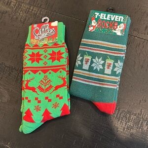 Sillies Sock Christmas 7 11 Novelty Unisex Crew Sock Set Unisex​​